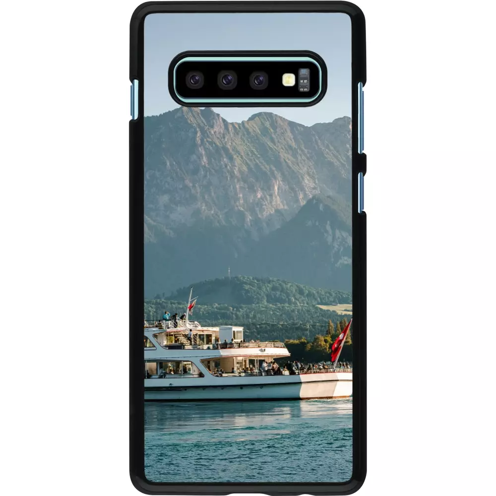 Coque Samsung Galaxy S10+ - Fête Nationale Suisse Bateau Leman