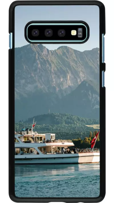 Coque Samsung Galaxy S10+ - Fête Nationale Suisse Bateau Leman