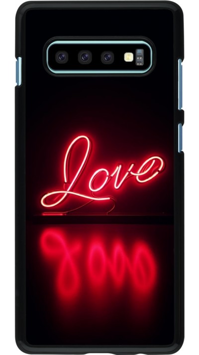 Coque Samsung Galaxy S10+ - Valentine 2025 Neon Love