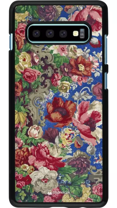 Coque Samsung Galaxy S10+ - Vintage Art Flowers