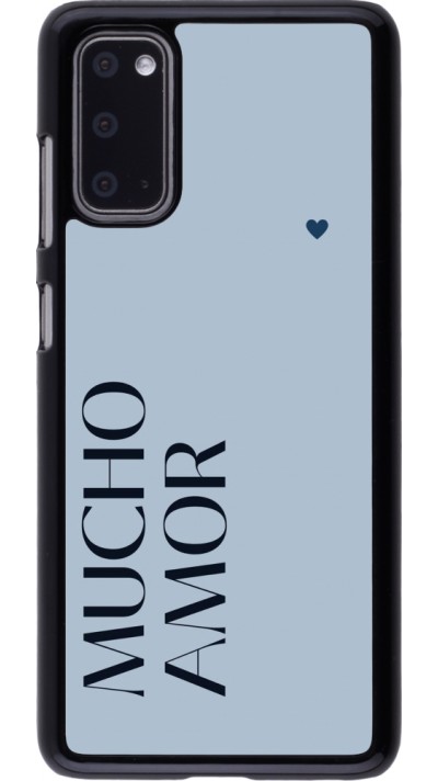 Samsung Galaxy S20 Case Hülle - Valentine 2024 mucho amor azul