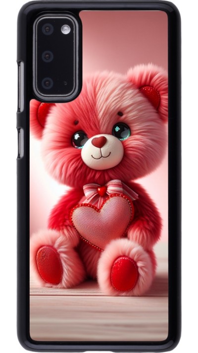 Samsung Galaxy S20 Case Hülle - Valentin 2024 Rosaroter Teddybär