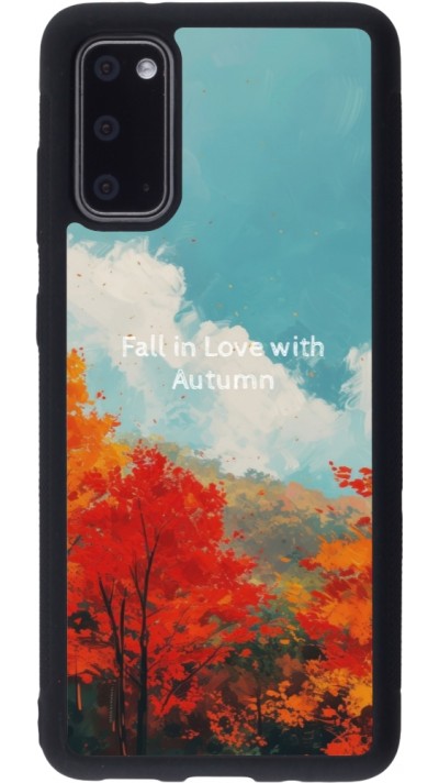 Coque Samsung Galaxy S20 - Silicone rigide noir Autumn 25 Fall in love
