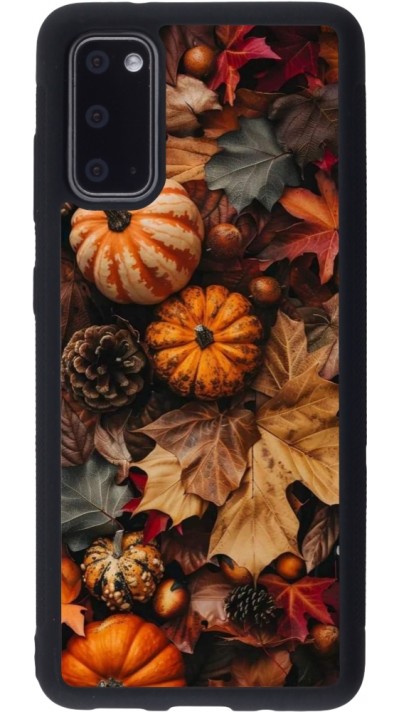 Coque Samsung Galaxy S20 - Silicone rigide noir Autumn 25 Pumpkin