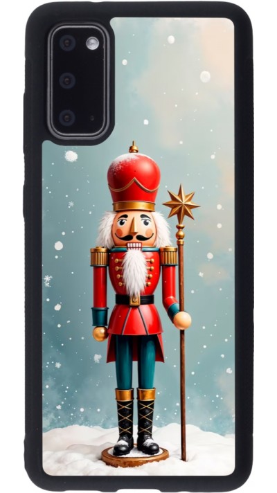 Samsung Galaxy S20 Case Hülle - Silikon schwarz Christmas 25 Nutcracker Snow