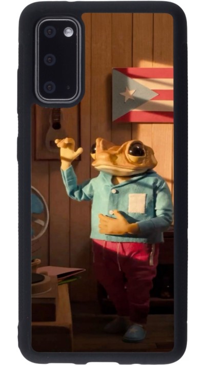 Coque Samsung Galaxy S20 - Silicone rigide noir Dancing frog DTMF