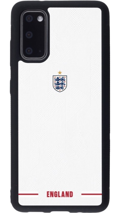 Coque Samsung Galaxy S20 - Silicone rigide noir Maillot de football Angleterre 2026 personnalisable