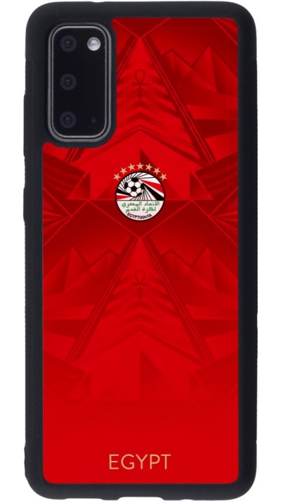 Coque Samsung Galaxy S20 - Silicone rigide noir Maillot de football Égypte 2026 personnalisable