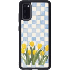 Coque Samsung Galaxy S20 - Silicone rigide noir Blue vichy tulips Spring 2026