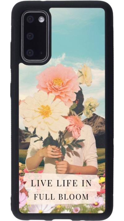 Coque Samsung Galaxy S20 - Silicone rigide noir Live life in full moon Spring 2026