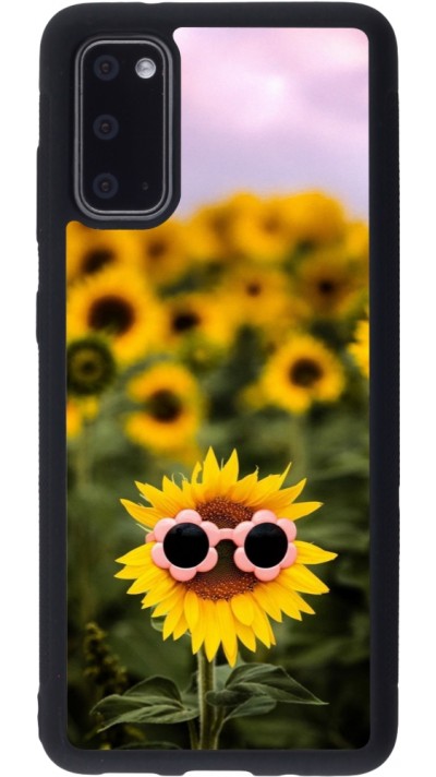 Coque Samsung Galaxy S20 - Silicone rigide noir Sunflower with glasses Spring 2026