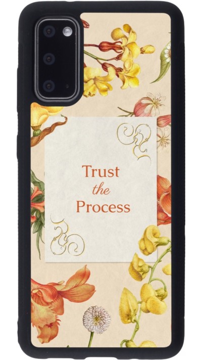 Coque Samsung Galaxy S20 - Silicone rigide noir Trust the process Spring 2026