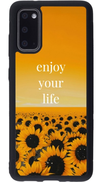 Coque Samsung Galaxy S20 - Silicone rigide noir Summer 2026 Enjoy your life