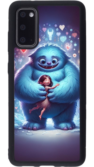 Samsung Galaxy S20 Case Hülle - Silikon schwarz Valentin 2024 Flauschige Liebe