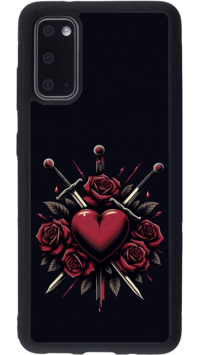 Samsung Galaxy S20 Case Hülle - Silikon schwarz Valentine 2024 gothic love