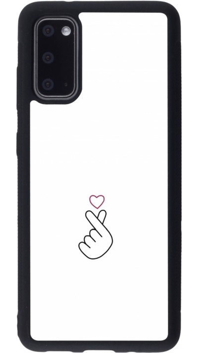 Samsung Galaxy S20 Case Hülle - Silikon schwarz Valentine 2024 heart by Millennials