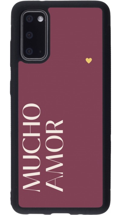 Samsung Galaxy S20 Case Hülle - Silikon schwarz Valentine 2024 mucho amor rosado