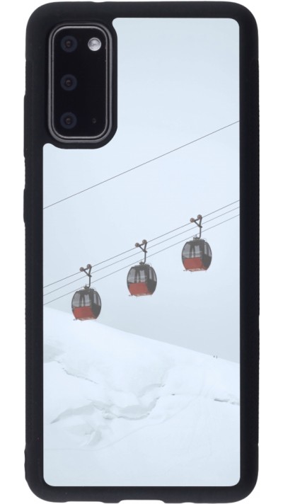 Samsung Galaxy S20 Case Hülle - Silikon schwarz Winter 22 ski lift