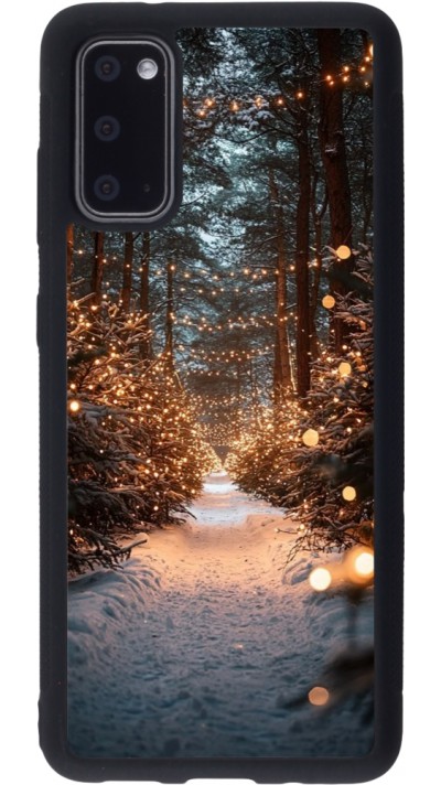 Samsung Galaxy S20 Case Hülle - Silikon schwarz Winter 25 Winter snowy road