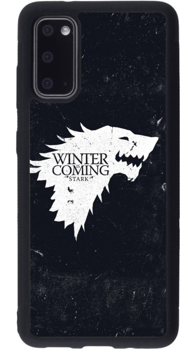 Samsung Galaxy S20 Case Hülle - Silikon schwarz Winter is coming Stark