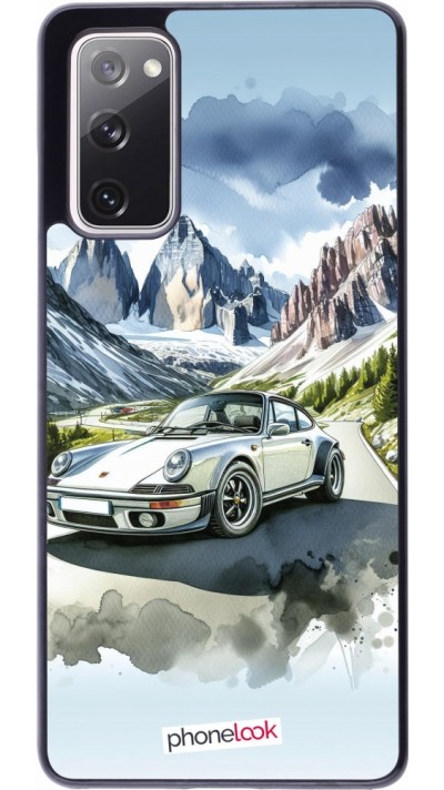 Coque Samsung Galaxy S20 FE 5G - Porsche 911 Mountain Watercolor