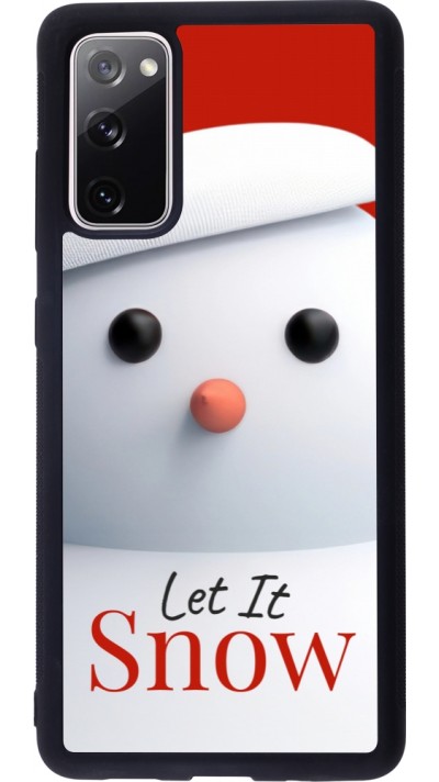 Samsung Galaxy S20 FE 5G Case Hülle - Silikon schwarz Christmas 25 Xmas Snowman