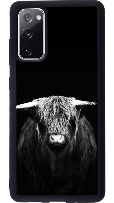 Samsung Galaxy S20 FE Case Hülle - Silikon schwarz Highland calf black