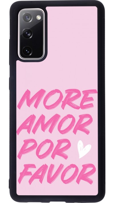 Coque Samsung Galaxy S20 FE 5G - Silicone rigide noir More amor porfavor