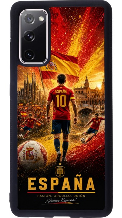 Samsung Galaxy S20 FE 5G Case Hülle - Silikon schwarz Fussball Espanien splash 2026