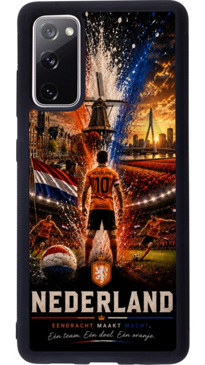Samsung Galaxy S20 FE 5G Case Hülle - Silikon schwarz Fussball Niederlande splash 2026
