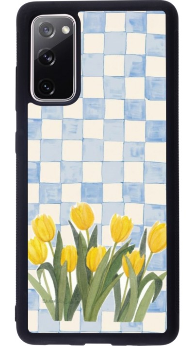 Samsung Galaxy S20 FE 5G Case Hülle - Silikon schwarz Blue vichy tulips Spring 2026