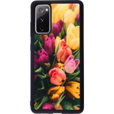 Samsung Galaxy S20 FE 5G Case Hülle - Silikon schwarz Bouquet of tulips Spring 2026