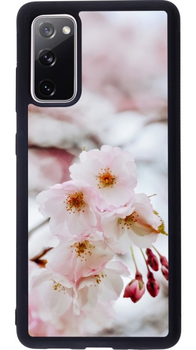 Samsung Galaxy S20 FE 5G Case Hülle - Silikon schwarz Cherry tree Spring 2026