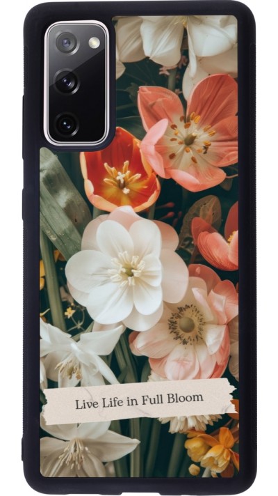 Samsung Galaxy S20 FE 5G Case Hülle - Silikon schwarz Full Bloom Spring 2026