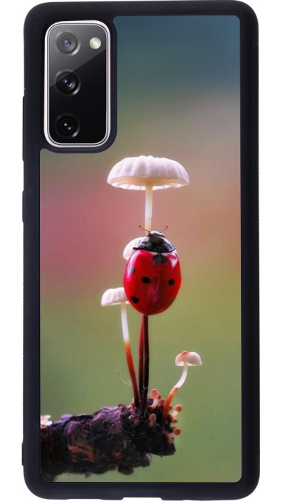 Samsung Galaxy S20 FE 5G Case Hülle - Silikon schwarz Ladybird on a mushroom Spring 2026