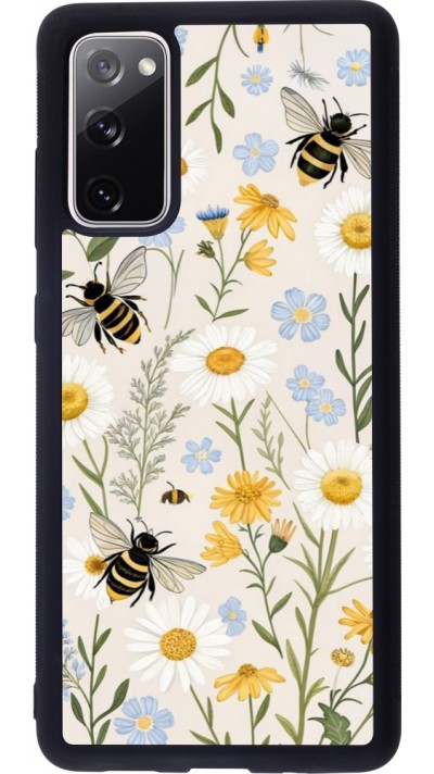 Samsung Galaxy S20 FE 5G Case Hülle - Silikon schwarz Pattern bees Spring 2026