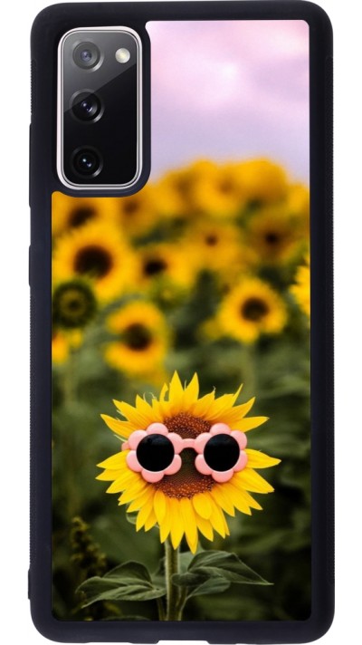 Samsung Galaxy S20 FE 5G Case Hülle - Silikon schwarz Sunflower with glasses Spring 2026