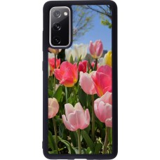 Coque Samsung Galaxy S20 FE 5G - Silicone rigide noir Tulips Spring 2026