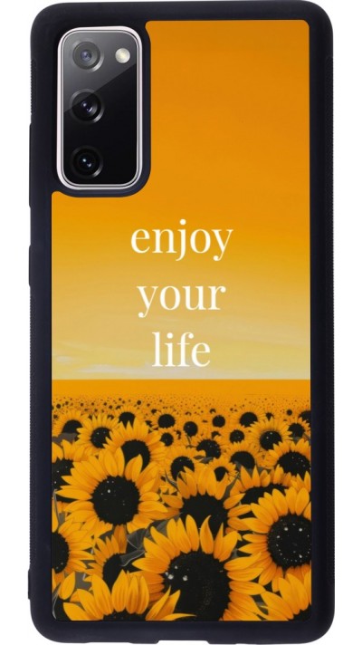 Samsung Galaxy S20 FE 5G Case Hülle - Silikon schwarz Summer 2026 Enjoy your life
