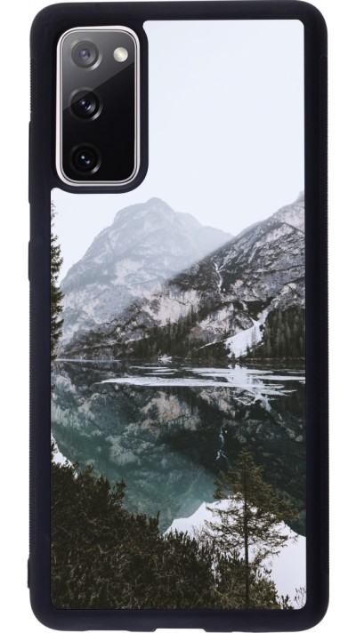 Samsung Galaxy S20 FE 5G Case Hülle - Silikon schwarz Winter 22 snowy mountain and lake Samsung Galaxy S20 FE 5G Case Hülle - Silikon schwarz Winter 22 snowy mountain and lake