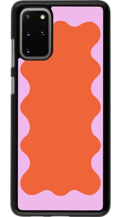 Coque Samsung Galaxy S20+ - Wavy Rectangle Orange Pink