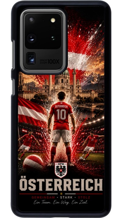 Samsung Galaxy S20 Ultra Case Hülle - Fussball Österreich splash 2026