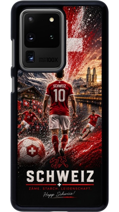Samsung Galaxy S20 Ultra Case Hülle - Fussball Schweiz splash 2026