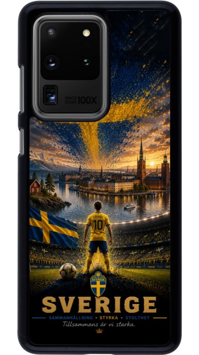 Samsung Galaxy S20 Ultra Case Hülle - Fussball Schweden splash 2026