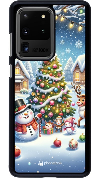 Samsung Galaxy S20 Ultra Case Hülle - Weihnachten 2023 Schneemann und Tannenbaum Samsung Galaxy S20 Ultra Case Hülle - Weihnachten 2023 Schneemann und Tannenbaum