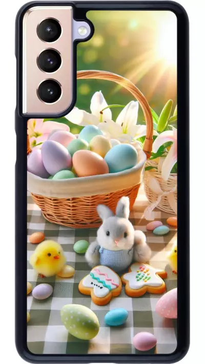 Coque Samsung Galaxy S21 5G - Easter 2025 Panier Pâques