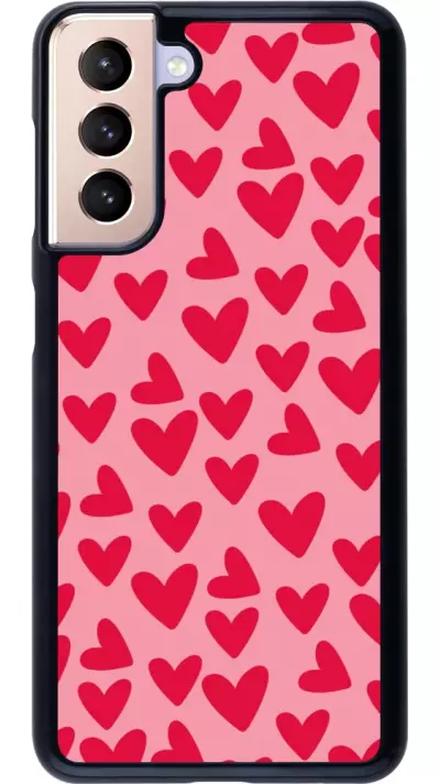 Coque Samsung Galaxy S21 5G - Mom 2024 petits coeurs