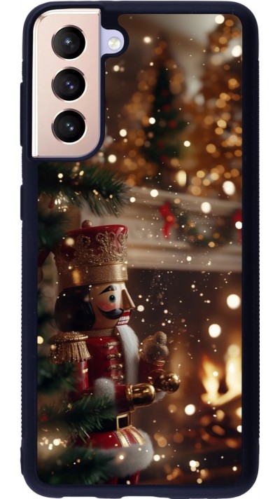 Samsung Galaxy S21 5G Case Hülle - Silikon schwarz Christmas 25 Xmas Nutcracker