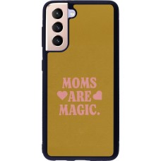 Samsung Galaxy S21 5G Case Hülle - Silikon schwarz Mom 2026 Are Magic