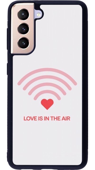 Coque Samsung Galaxy S21 5G - Silicone rigide noir Saint Valentines Day 26 Love is in the air
